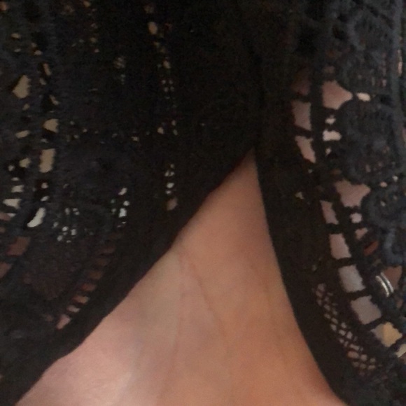 SUNDANCE: Black Crochet Top with cami - Picture 10 of 14